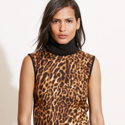 Леопардовое платье-свитер Lauren Ralph Lauren